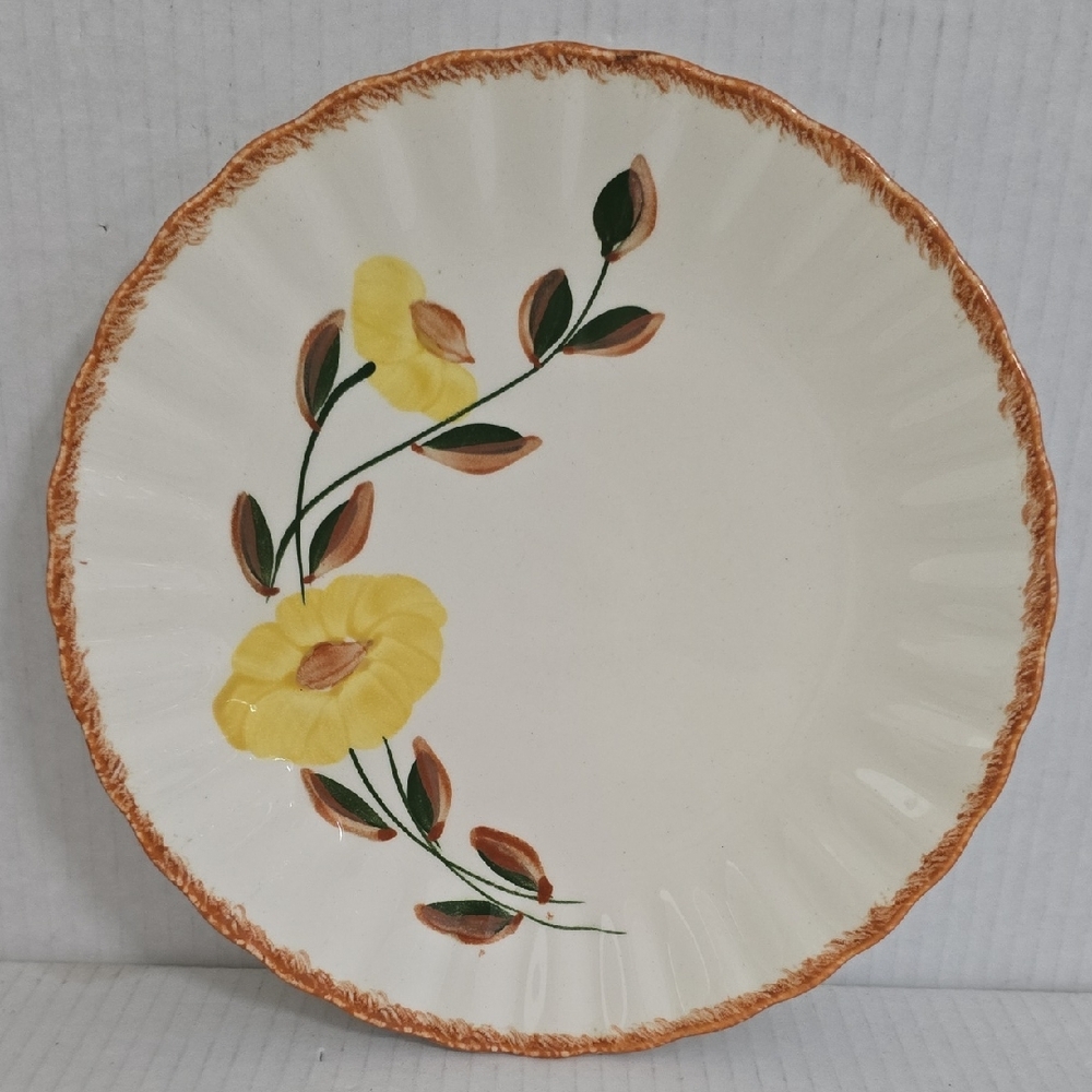 Vintage Handpainted Blue Ridge / Southern Pottery 9 1/4 Inch Country Road Plate